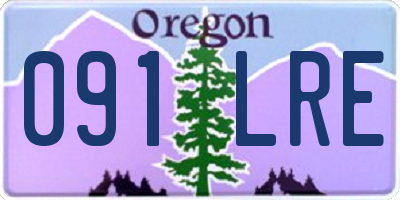 OR license plate 091LRE