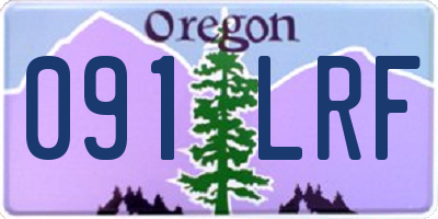 OR license plate 091LRF