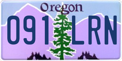 OR license plate 091LRN