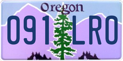 OR license plate 091LRO