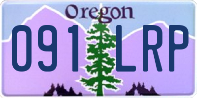 OR license plate 091LRP