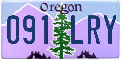 OR license plate 091LRY