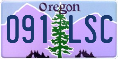 OR license plate 091LSC
