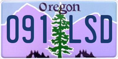 OR license plate 091LSD