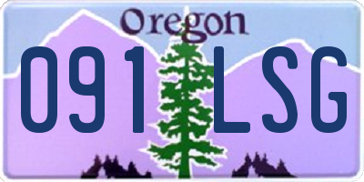OR license plate 091LSG