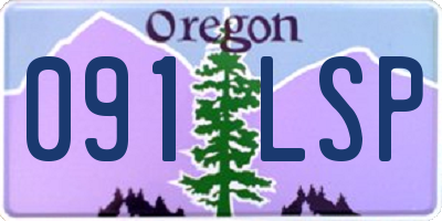 OR license plate 091LSP