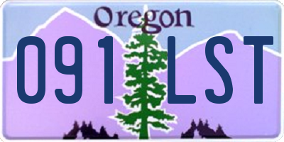 OR license plate 091LST