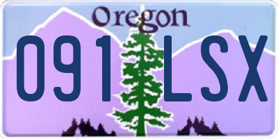OR license plate 091LSX