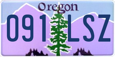 OR license plate 091LSZ