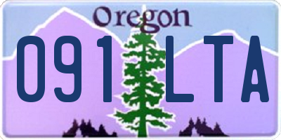 OR license plate 091LTA