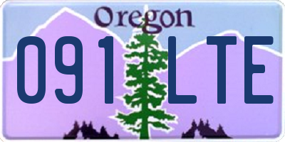 OR license plate 091LTE