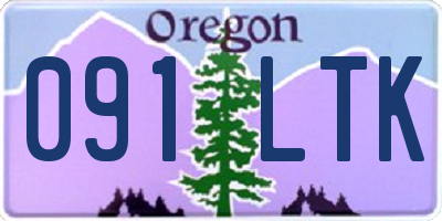 OR license plate 091LTK