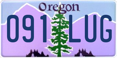 OR license plate 091LUG