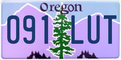 OR license plate 091LUT