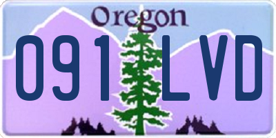 OR license plate 091LVD