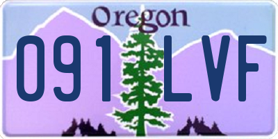 OR license plate 091LVF