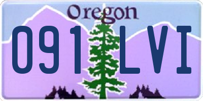 OR license plate 091LVI