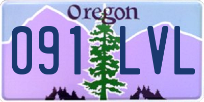 OR license plate 091LVL