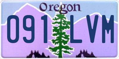 OR license plate 091LVM