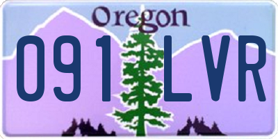 OR license plate 091LVR