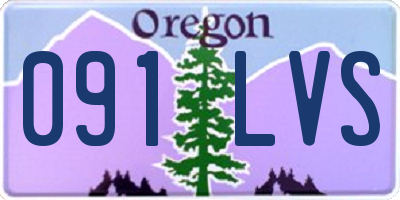 OR license plate 091LVS