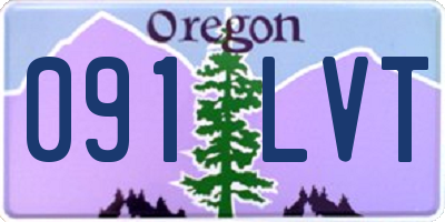 OR license plate 091LVT
