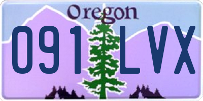 OR license plate 091LVX