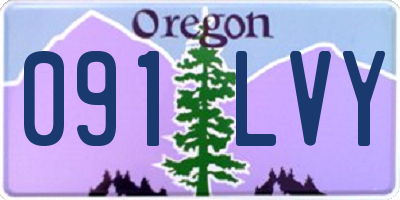 OR license plate 091LVY