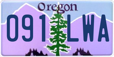 OR license plate 091LWA