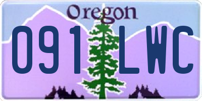 OR license plate 091LWC