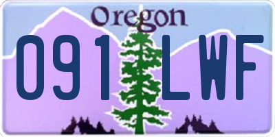 OR license plate 091LWF