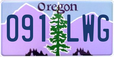 OR license plate 091LWG
