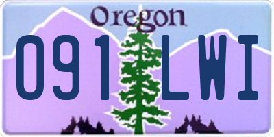 OR license plate 091LWI