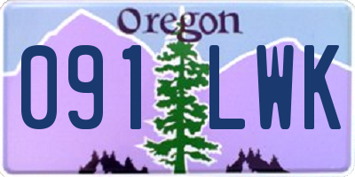 OR license plate 091LWK