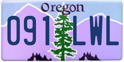 OR license plate 091LWL
