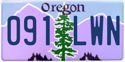 OR license plate 091LWN