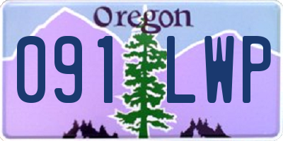 OR license plate 091LWP