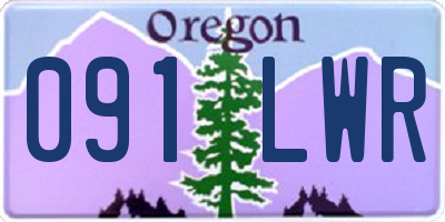 OR license plate 091LWR