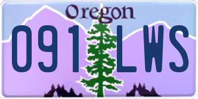 OR license plate 091LWS