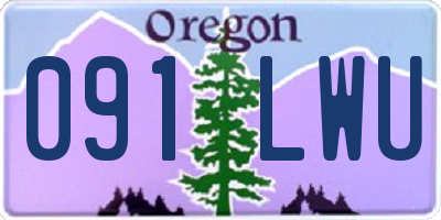 OR license plate 091LWU