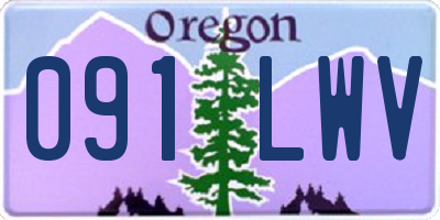 OR license plate 091LWV