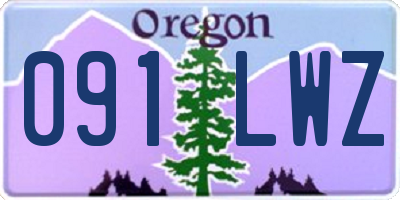 OR license plate 091LWZ