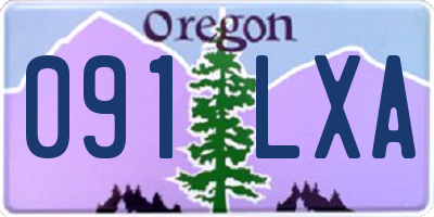 OR license plate 091LXA