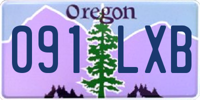 OR license plate 091LXB