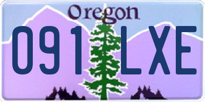 OR license plate 091LXE