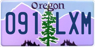 OR license plate 091LXM