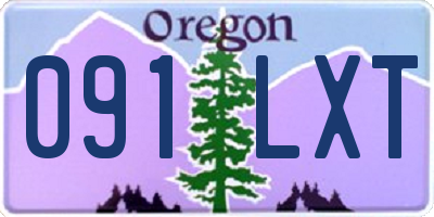OR license plate 091LXT