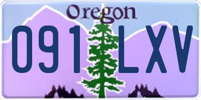 OR license plate 091LXV