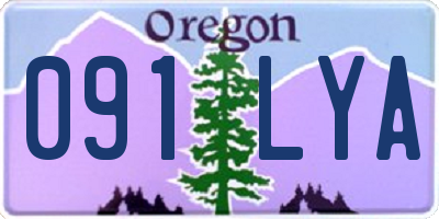 OR license plate 091LYA