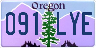 OR license plate 091LYE